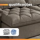Ver imagem 5 de Sofá Retrátil e Reclinável 3 Lugares 2,10m Aura Castor