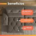 Ver imagem 7 de Sofá Retrátil e Reclinável 3 Lugares 2,10m Aura Castor