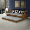Ver imagem 1 de Sofá Cama com Cama Auxiliar em Madeira Zurique Atraente Móveis