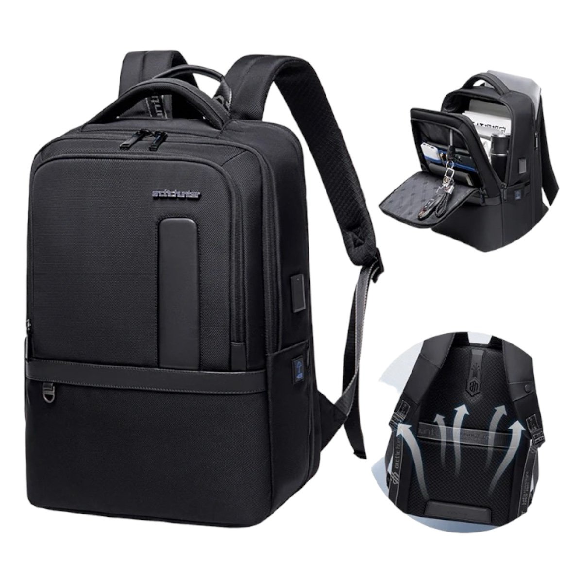 Mochila Viagem Executiva Negócios Impermeável Expansível 23l - 10