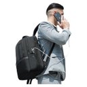 Ver imagem 4 de Mochila Viagem Executiva Negócios Impermeável Expansível 23l