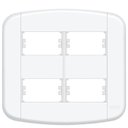 Ver imagem 1 de Placa 4X4"" - 4 Módulos Distanciados Blanc Mais - 11439430 - FAME PLACA 4X4 4 MODULOS DIST BLANC+ -