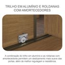 Ver imagem 5 de Guarda Roupa Casal Sonetto com Espelho e Cômoda Seul Cumaru 23 - Novo Horizonte