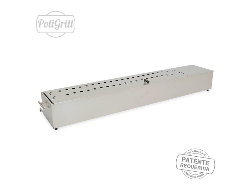 Churrasqueira Espetinho Giratório Inox a Carvão Balcão c/ 1 Grill Giratório p/ 25 espetinhos PoliGri - 7