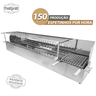 Churrasqueira Espetinho Giratório Inox a Carvão Balcão c/ 1 Grill Giratório p/ 25 espetinhos PoliGri - 1