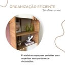 Ver imagem 6 de Kit 2 Estantes Livreiros para Escritório e Home Office Arbos Bege/Olmo/Branco Artany