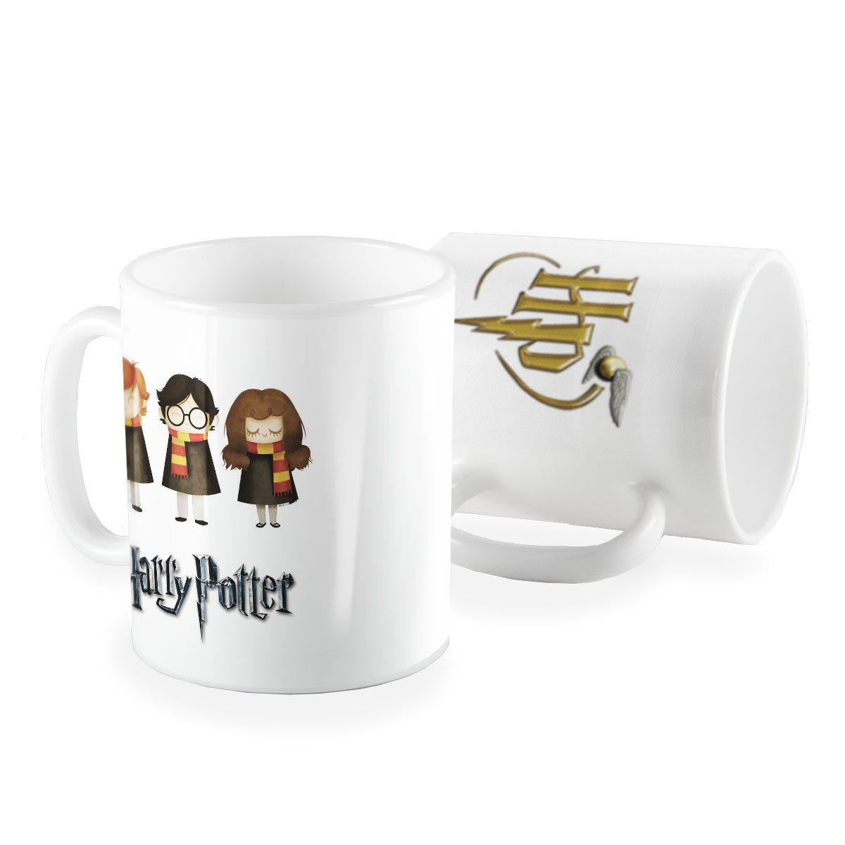 Caneca Harry Potter aquarela amigos