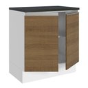 Ver imagem 6 de Balcão Armário de Cozinha 100% MDF 70 cm 2 Portas Branco/Rustic Acordes Madesa
