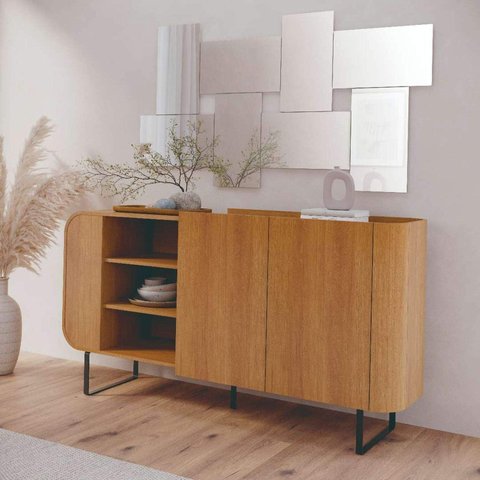 Buffet para Sala de Jantar Flow Marrom/Nature