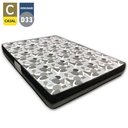 Ver imagem 2 de Cama Baú Casal Suede + Colchão Casal Ortobom Iso Dupla Face 60X188X138 Cinza