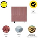 Ver imagem 4 de Cabeceira Estofada Cama Solteiro 100 Cm Luísa Suede e Frame Cor:rosé