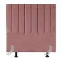Ver imagem 1 de Cabeceira Estofada Cama Solteiro 100 Cm Luísa Suede e Frame Cor:rosé
