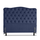 Ver imagem 2 de Cabeceira Para Cama Box Casal 1,4 M Realeza:Suede Azul Marinho