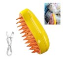 Ver imagem 1 de Escova a Vapor Gato Cao Pet Cachorro Eletrica Removedor de Pelo Bateria Recarregavel Limpeza Higiene
