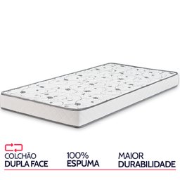 Colchão Solteiro Espuma D33 Certificada 88x188x14cm Bf Colchões - 5