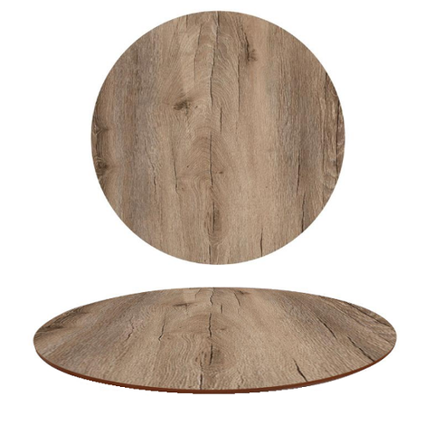 Tampo em MDF 18mm Redondo 120 cm - Mezzo Castani - Marrom