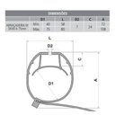 Ver imagem 3 de Abraçadeira De Pvc Para Tubos De 40 A 75mm Tigre