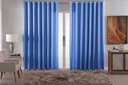 Ver imagem 1 de Cortina Jacquard Luxo em Tecido Semi Blackout Sala 2,00x1,30:azul Bebe