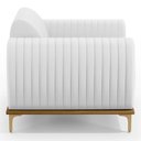 Ver imagem 7 de Kit 2 Poltronas Decorativas Base Gold Molino D06 Pu C-12 Branco - Mpozenato