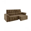 Ver imagem 2 de Sofá Santiago 2,20m Retrátil/reclinável Suede Capuccino - Xflex Sofás