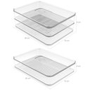 Ver imagem 4 de Kit 4 Organizadores de Geladeira Clear Fresh Porta Frutas Legumes e Porta Frios ou