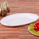 Ver imagem 1 de 8 Bandejas para Servir Melamina Branca 20x14cm Buffet Travessa Saladas Petiscos Restaurante