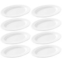Ver imagem 2 de 8 Bandejas para Servir Melamina Branca 20x14cm Buffet Travessa Saladas Petiscos Restaurante