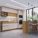 Ver imagem 1 de Cozinha Modulada 9 Portas 3 Gavetas Torre Quente e Bancada Organic