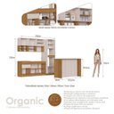 Ver imagem 3 de Cozinha Modulada 9 Portas 3 Gavetas Torre Quente e Bancada Organic