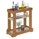 Ver imagem 2 de Bar Bronze 1 Prateleira Cinamomo/off White - Pnr Móveis