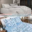 Ver imagem 3 de Conjunto Cama Casal King Size Jasmine 04 Pç Bordado 400 Fios:azul