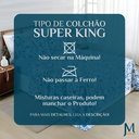 Ver imagem 6 de Conjunto Cama Casal King Size Jasmine 04 Pç Bordado 400 Fios:azul