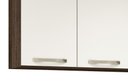 Ver imagem 3 de Armário Aéreo Wiki 120 3 Portas 3 Gavetas Amendoa Rústico/off White Cristal - Fdecor