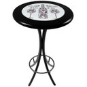 Ver imagem 3 de Cj Mesa Madeira Azulejo 60cm - Bistrô Fixa 98cm + 4 Banquetas 73 - Preta - More Wine