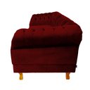 Ver imagem 3 de Dois Sofás Chesterfield Duque 3 lugares 1,80 - Suede Bordo / sala de estar, recepção, barb