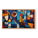 Ver imagem 2 de Quadro Decorativo N°20 140x80cm - Vitral - Madeira Clara - Rollflex