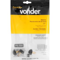Vedante para Torneira de Borracha 1/2'' com 3 peças Vonder - 3