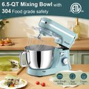 Ver imagem 6 de Howork Stand Mixer 10 Velocidades, 6.5qt, 660w, Azul Celeste