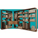 Ver imagem 5 de Guarda-Roupas Closet Modulado Alasca One 360cm 6 Peças com 4 Gavetas e Cabideiros Freijó Carraro