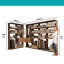 Ver imagem 7 de Guarda-Roupas Closet Modulado Alasca One 360cm 6 Peças com 4 Gavetas e Cabideiros Freijó Carraro