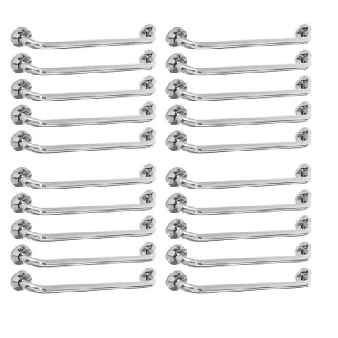 Alça Apoio 60cm Barra Inox Kit 20 Unidades Suporte Banheiro Idoso Gestante Criança Acessibilidade