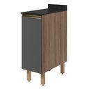 Ver imagem 1 de Balcão com Tampo 1 Porta MDF 30 cm Kali 1221722 Carvalho Toq Chumbo Nicioli
