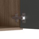 Ver imagem 3 de Balcão com Tampo 1 Porta MDF 30 cm Kali 1221722 Carvalho Toq Chumbo Nicioli