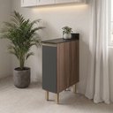 Ver imagem 5 de Balcão com Tampo 1 Porta MDF 30 cm Kali 1221722 Carvalho Toq Chumbo Nicioli