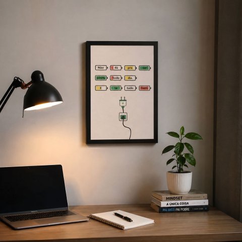 Quadro Não Dá para Ser 100% Todo Dia Consultório