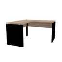 Ver imagem 4 de Mesa em L para Escritório 155x155 Pandin P25 - Naturalle/Preto