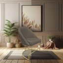 Ver imagem 6 de Cadeira Poltrona de Jantar Bela Suede Marrom Rato Base Metálica Industrial Dourado - Pallazio