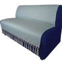 Ver imagem 4 de Capa manta sofá sala dourada turquesa jacquard 1,40x1,80
