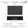 Rack Suspenso com Painel e Suporte TV 75" Web Multimóveis MP1050 Preto - 3
