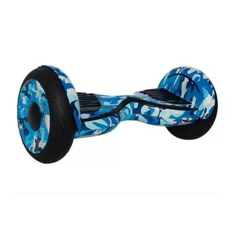 Hoverboard 10 Polegadas Azul Camuflado Skate Elétrico